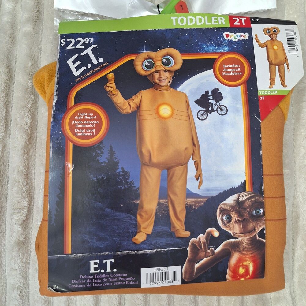 New with tag Kids E.T. Halloween Costume 2pc Size US Toddler 2T